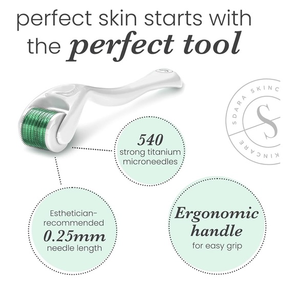 Derma Roller Microneedling Roller for Face - Includes Free Storage Case - Picture 4 of 4